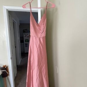 David’s Bridal Desert Coral/Pink Dress